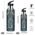 thumbnail image 2 of Yayeee 20oz Insulated Water Bottle Double Wall Stainless Steel with Flip Straw Lid, Shadowy Forest Pattern, 2 of 7