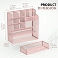 thumbnail image 2 of INTIGE Desktop Organizer with Drawer, Multifunctional Mesh Pen Holders and Desk Accessories for Office and Art Supplies, 2 of 4