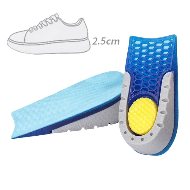 Plantillas para zapatos con aumento de altura, absorción de impactos, suaves, cómodas, con soporte para el arco, insertos de cojín para el talón, para 115x25 cm Fernando Plantillas de aumento de altura