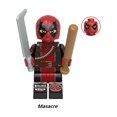 thumbnail image 2 of Figuras de Acción 8 Piezas Héroes de Cine – Minifiguras de Lobo Mascarada y Deadpool, Set de Juguetes de Bloques de Construcción DIY para Jugar y Exhibir, 2 of 9