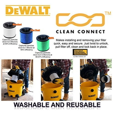 DeWALT Cartridge Filter-HEPA 6-16 gal