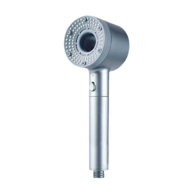 Cabezal de ducha de alta presión con filtro, rociador de mano para piel seca y cabello, limpieza de azulejos de bañera, baño de mascotas y casa. Plata