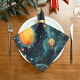thumbnail image 2 of WOBOGO Cartoon Degas-style Cosmic Background Cloth Napkins 1 Piece Soft Elegant Touch Durable Absorbent Quick Drying for Elegant Dining, 2 of 8