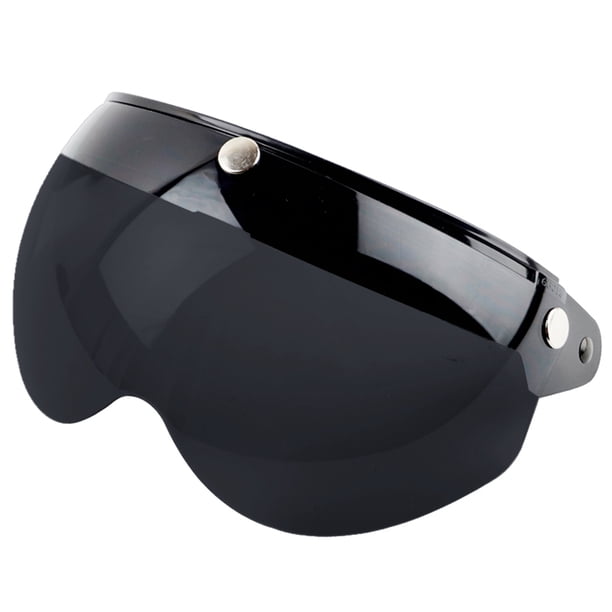 Universal 3 Snap Retro casco visera a prueba de viento protector solar media cara cascos de motocicleta visera YUNYI BRAND Deportes