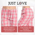 thumbnail image 4 of Just Love Women Pajama Pants 7051-10774-XS-SIOC (Grey Plaid - 100% Cotton Flannel, X-Small), 4 of 7