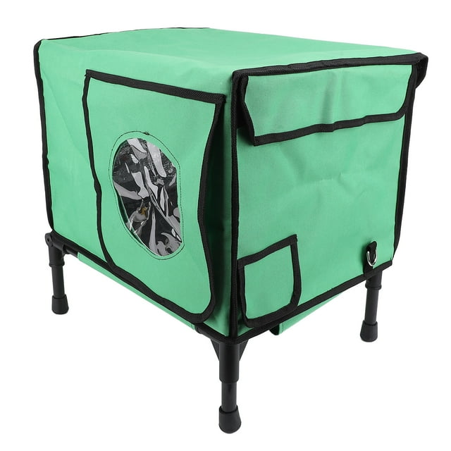 Casa Elevada Para Gatos Con Calefacción, Refugio Aislado Para Gatos Callejeros, Gatitos, Perros Pequeños Y Conejos, Con Diseño Robusto Y Diseño De Ventilación, Fácil Montaje,