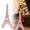 A, variant on XINGAG Eiffel Tower Statue Decor,Mini Paris Tower Figurine Tabletop Ornament, Multicolor Tower Model For Home Desktop Shelf Display Wedding Party Christmas Decoration