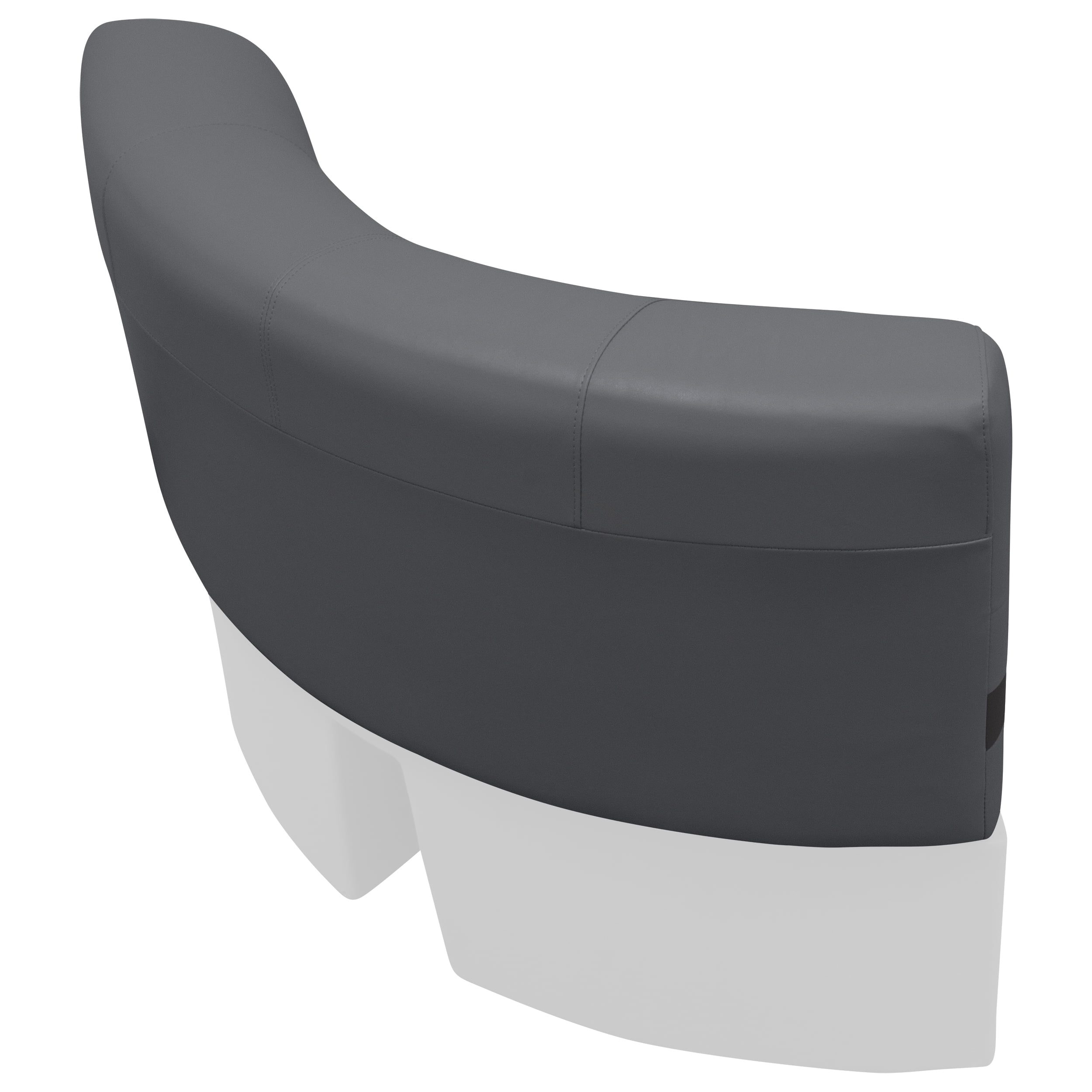 Wise BM11028-1890 Premier Series Pontoon 28" Radius Corner Cushion Set - Slate / Dark Neutral