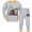 Gray Excavator, variant on ATAIKU 2-9Y Toddler Baby Boys Excavator Pajamas Kids 2-Piece Pjs Long Sleeve Sleepwear Sets 3T