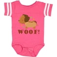 thumbnail image 3 of Inktastic Dachshund Hot Dog Funny Boys or Girls Baby Bodysuit, 3 of 5