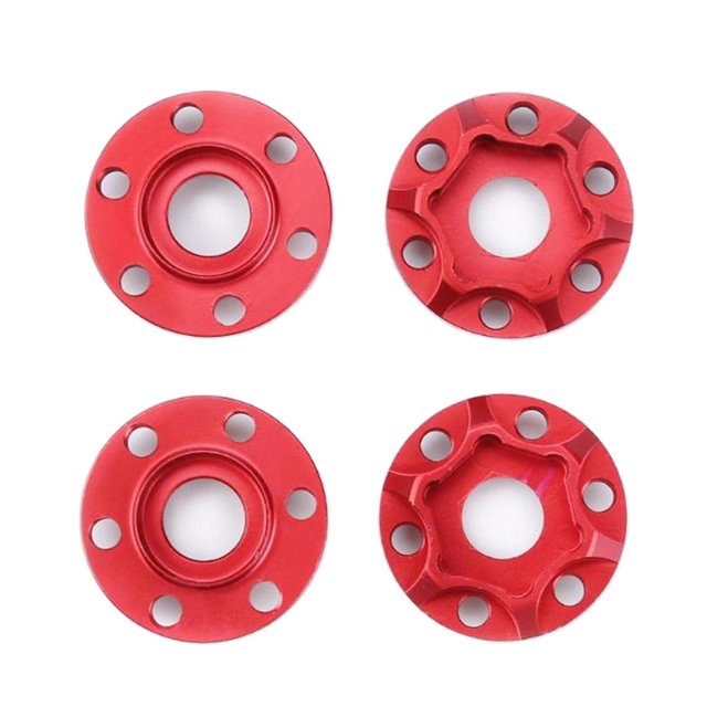 MagiDeal 4x6mm Rueda Lnta Buje Drive Adpter para 1/10 Axial SCX10 rojo Zulema Rueda hexagonal de 6 mm
