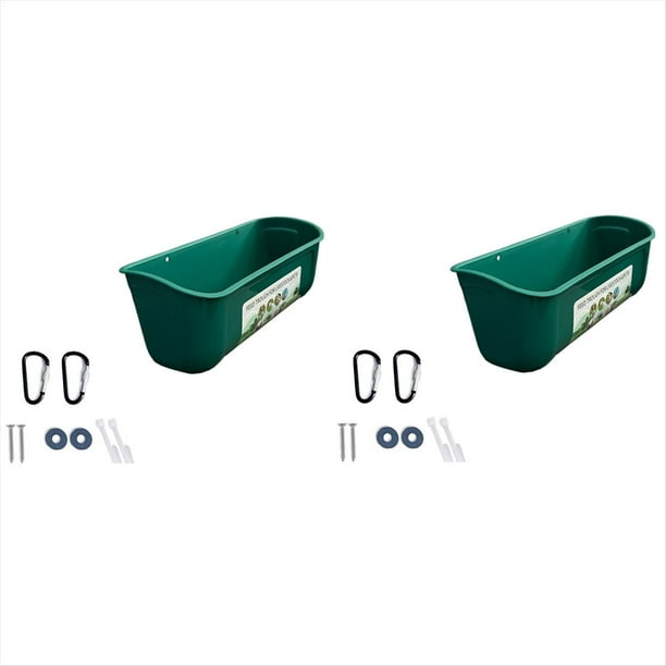 Paquete de 2 Comederos para Patos , Comedero Colgante para Cerca, Comedero para Ganso y Pavo con Clips