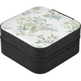 thumbnail image 2 of Coolnut White Flowers Plants Travel Jewelry Box for Women and Girls, Small Portable Jewelry Case, Reusable Jewelry Organizer for Rings Earring Necklace Bracelet Storage Women Gifts, 2 of 7