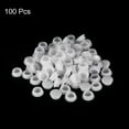 thumbnail image 3 of Uxcell 100Pack 15mm(19/32") Dia Plastic Screw Hole Plugs Thread Type Covers, Clear, 3 of 6