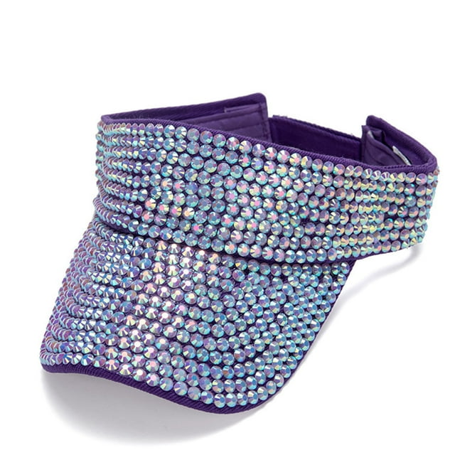 Casquettes de Baseball avec Strass Bling, Chapeau de Sport avec Visière Réglable pour Unisexe Été