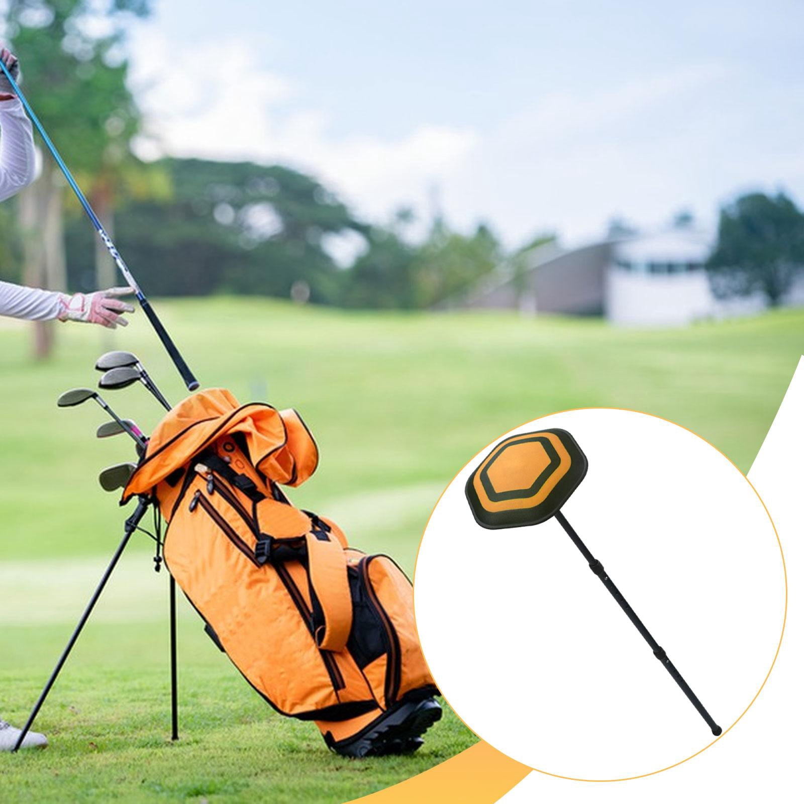 harayaa Durable Golf Bag Support Rod Height Adjustable Pole for Golf Supplies Travel Bag Black Pole OrangeLid