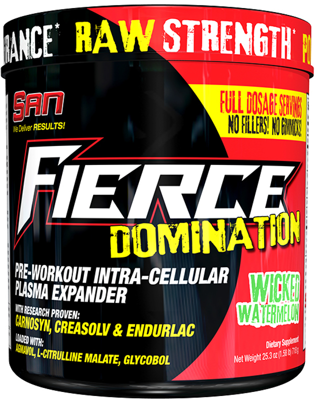 SAN Fierce Domination 40 Servings Wicked Watermelon (PreWorkout