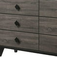 thumbnail image 5 of HomeRoots 61" Faux Marble Rustic Gray Oak Six Drawer Dresser, 5 of 7