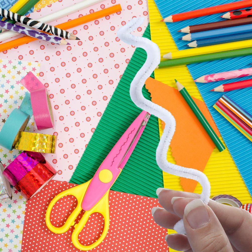 108pc Extra Long White Pipe Cleaners - for DIY and Crafting - Factory Direct Craft