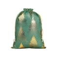 thumbnail image 2 of Drawstring Gift Bags,Package Fabric Drawstring Gift Bags Assorted,Gold Reusable Christmas Wrapping Sacks Cloth Pouches for Presents Party Favor for Holiday Gifts & Decor(Green - Christmas Tree), 2 of 9