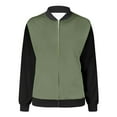 thumbnail image 5 of NLLSHGJ Manteau Brun Foncé Femme Automne et Hiver Mode Décontractée Veste à Manches Longues Imprimée avec Fermeture Éclair 4 Cardigans pour Femmes pour l'Automne Cardigan Gris Clair Femme, 5 of 5
