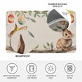 thumbnail image 4 of Easter Doormat Outdoor Entrance 18"x30", Retro Rabbit Egg Tree Leaves Painting Spring Absorb Moisture Dirt Door Mats, Non-Slip Rubber Backing Floor Mats Indoor, Low-Profile Front Door Rugs, 4 of 9