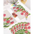 thumbnail image 5 of Easter Placemats Set of 6, Tulip Flowers Placemat for Dining Table Decorations, Spring Flowers Place Mats, Spring Table Mats for Kitchen Dinner Seasonal Holiday Party Decor, 5 of 6