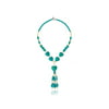 Gem Stone King 20"Handmade Heart Simulated Turquoise Howlite and Cultured Freshwater Pearl Necklace