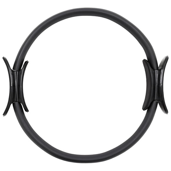 GoZone Pilates Ring, Yoga Fitness Circle pour Exercices de Jambes et de Bras, Noir, 15 Pouces
