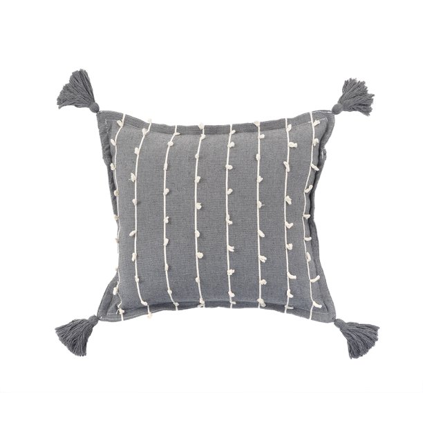 Funda de cojín Luzaga - Gris oxford Weik Artesanal