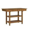 thumbnail image 6 of Weston Home Nora Kitchen Island with 2 Drawers and 2 Shelves, Oak, 6 of 6