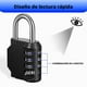 thumbnail image 5 of 2PCS black combination lock, used for 4-digit outdoor waterproof padlock of lockers, suitable for schools, gymnasiums, sports venues, fences, tool boxes, gates, boxes, outdoors and buckle storage., 5 of 5
