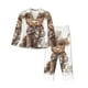 thumbnail image 1 of Balery C Conjunto de Pijama con Estampado para Mujer, Conjunto de Dos Piezas con Manga Larga, Ropa de Dormir Suave con Bolsillos, Pijamas Cómodos-Small, 1 of 7