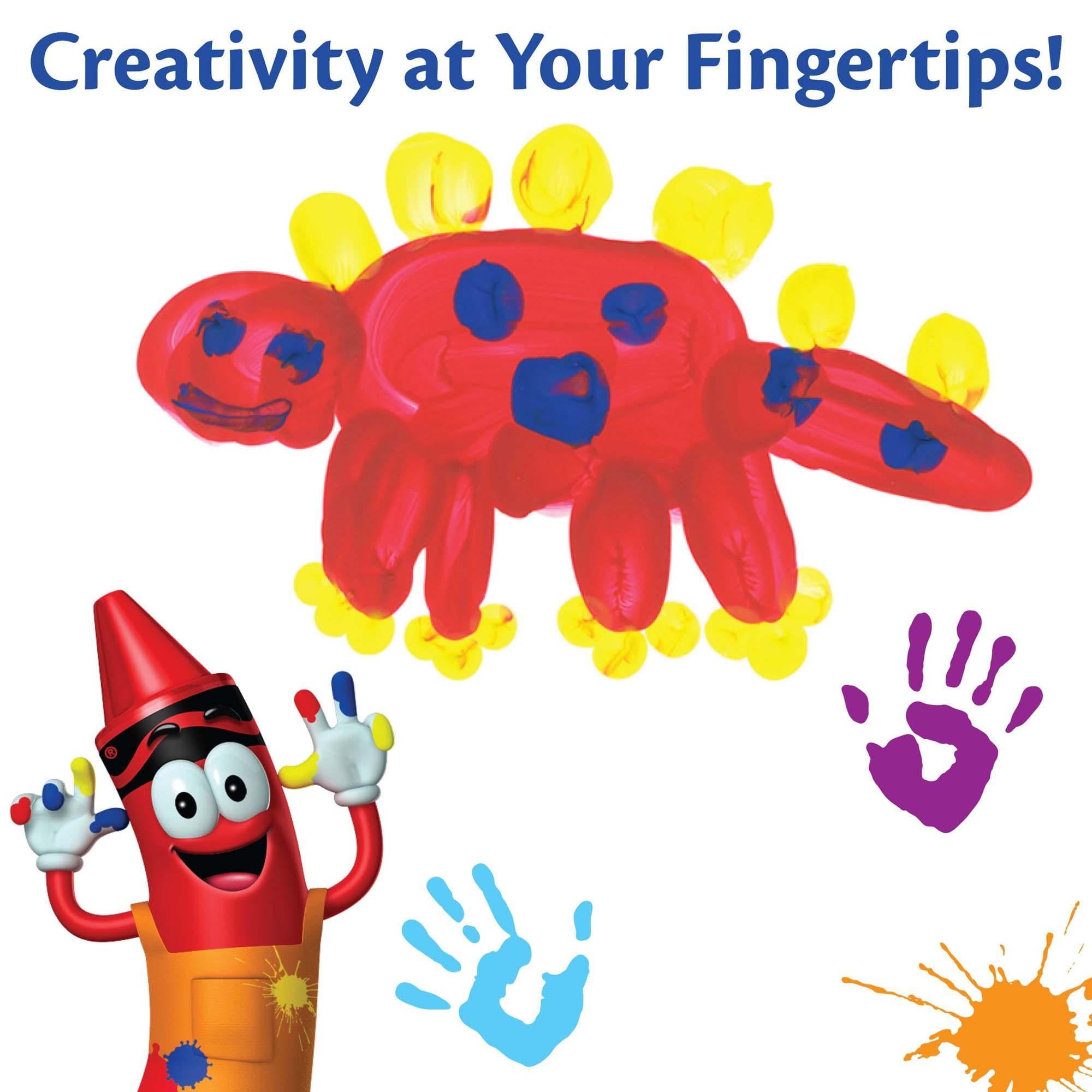 Crayola - Easy-Clean Fingerpaint Set