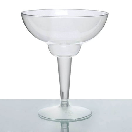 BalsaCircle Clear 10 pcs 12 oz Disposable Plastic Margarita Glasses - Wedding Reception Party Buffet Catering