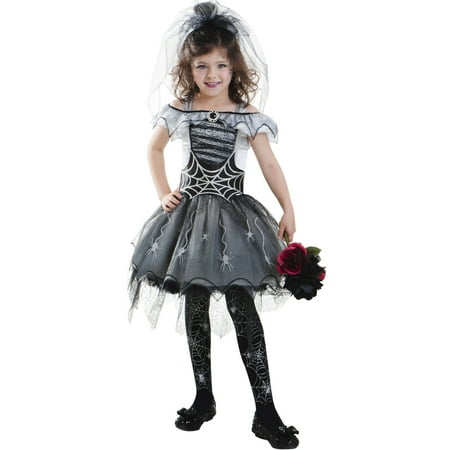 Gothi Spider Bride Child Halloween Costume - Walmart.com
