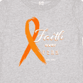 thumbnail image 4 of Inktastic Faith over Fear Leukemia Awareness with Orange Ribbon Boys or Girls Baby T-Shirt, 4 of 5