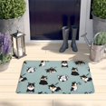 thumbnail image 2 of Black Corgi Flannel Non Slip Door Rugs,Washable Door Mats Indoor,Decorative Door Mats,Dirt-Resistant and Absorbent Doormat for Entrance,Bedroom,Kitchen,Bathroom,31.5x17in(80x43cm), 2 of 4
