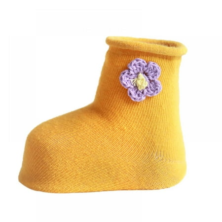 

Newborn Baby Flower Print Sole Soft Sock Boys Girls Infant Toddler Anti-slip Floor Socks