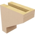 thumbnail image 5 of 3"W x 6"D x 6"H Classic Clemmons Rough Cedar Woodgrain TimberThane Corbel, Primed Tan, 5 of 6