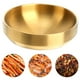 thumbnail image 5 of 19cm de acero inoxidable tazón dorado doble tazón de sopa de sopa Tazón grueso Bibimbap Tazón de sopa de sopa de fideos (dorado), 5 of 5