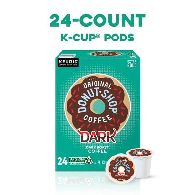 The Original Donut Shop Dark Keurig K-Cup Coffee Pods - Dark Roast - 24ct