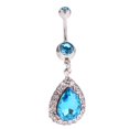 thumbnail image 2 of Charm Crystal Stainless Belly Button s Dangle Bar Jewelry Set, 2 of 8