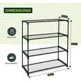 EAGLE PEAK Greenhouse Shelving Staging Double 4 Tier, Outdoor / Indoor