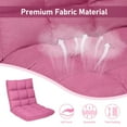 thumbnail image 7 of Kadyn Floor Chair, Legless Tatami Chair, Lounge Chair,Lazy Chair,14-Position Adjustable Folding Lazy Gaming Sofa-Pink, 7 of 7