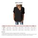 thumbnail image 5 of Camisa de manga corta superior para mujer Cuello irregular Dobladillo curvado Botón de blusa Camisa de color puro Negro M, 5 of 5