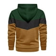 thumbnail image 4 of Fgnfyis Men's Hoodies & Sweatshirts Casual Color Blocked Loose Jacket with Hood and Side Seam Pockets for Everyday Wear Mens Hoodies Brown XXL, 4 of 4