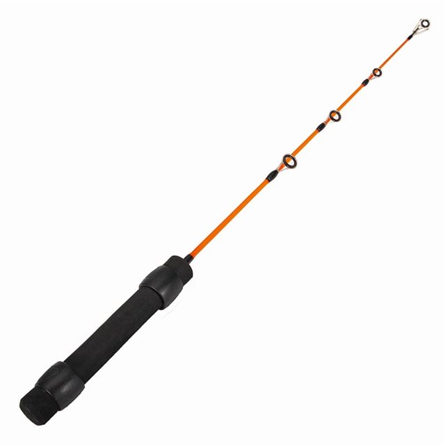 Weihai Ultra-Compact 50cm Solid Glass Steel Ice Fishing Rod with Direct Handle - Portable, Durable & Versatile Outdoor Fishing Pole, In Stock for Wholesale Bulk Purchase, Red Color Option Available
