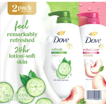 Dove Refresh & Rebalance Body Wash, 30.6 Fluid Ounce (Pack of 2)