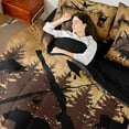 thumbnail image 4 of jejeloiu Jungle Deer Fish 7-Piece Twin Bedding Sets,Fishing And Hunting Bedding Comforter Set For Girls Boys Reversible, 4 of 8